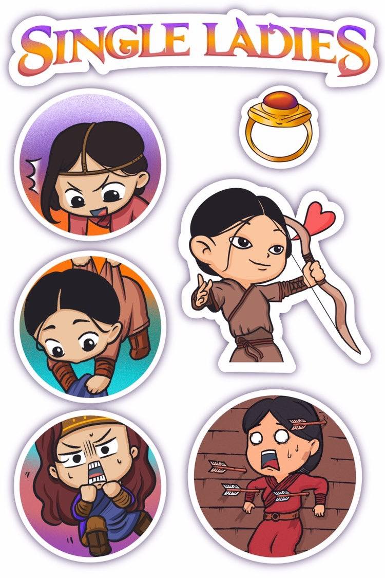 Single Ladies stickers